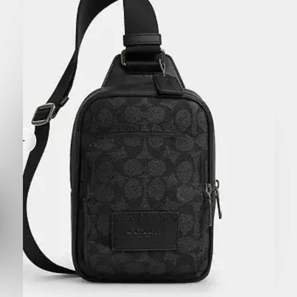 Coach Black and Gray Belt Bag